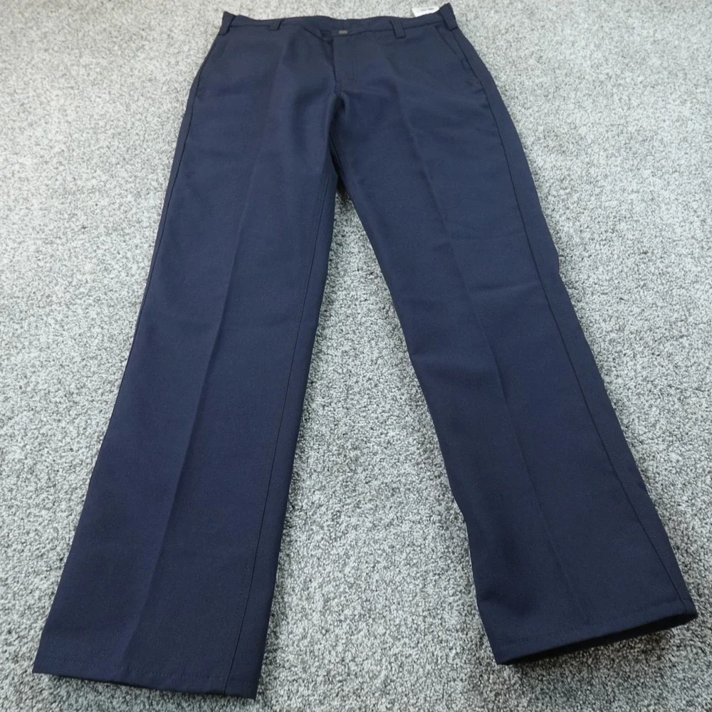 NEW Workrite FR Pants Mens 34X33 Blue Fire Flame Resistant Nomex Aramid Work